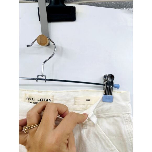 Nili Lotan 24 White Calvin Carpenter jeans - Picture 5 of 7